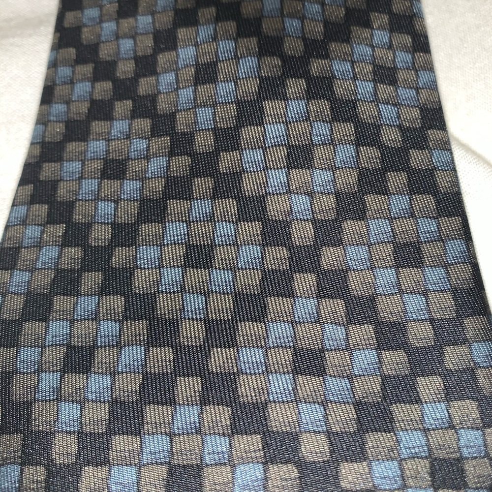 Hermès blue/gray tone pattern tie - Picture 2 of 5